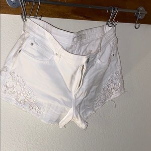 Joe’s white denim shorts